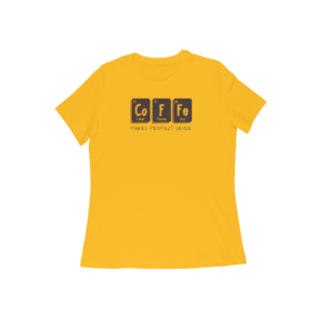 Coffee Makes Perfect Sense Graphic T-Shirt | Periodic Table Coffee Lover Tee