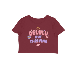 Delulu But Thriving Graphic Tee | Trendy Gen Z Positive Vibes Shirt