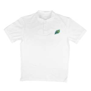 Premium Peacock Feather Polo T-Shirt for Men | Classic Casual Wear